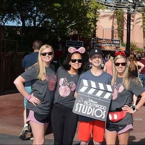 Rose gold Mickey ear Disney t-shirt